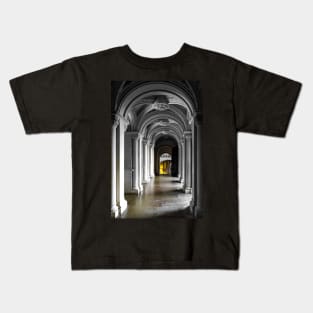 Corridor in Penrhyn castle Kids T-Shirt